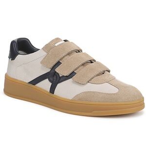 Veronica Beard Reagan Sneakers in Sand and Navy